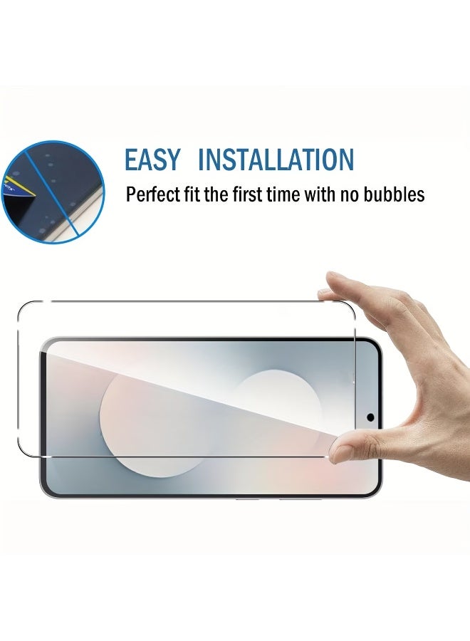TWEGGON 2Pc Pack Samsung S25 Fe Screen Protector, Tempered Glass Screen Guard for Samsung Galaxy S25 Fe Clear - Image 3